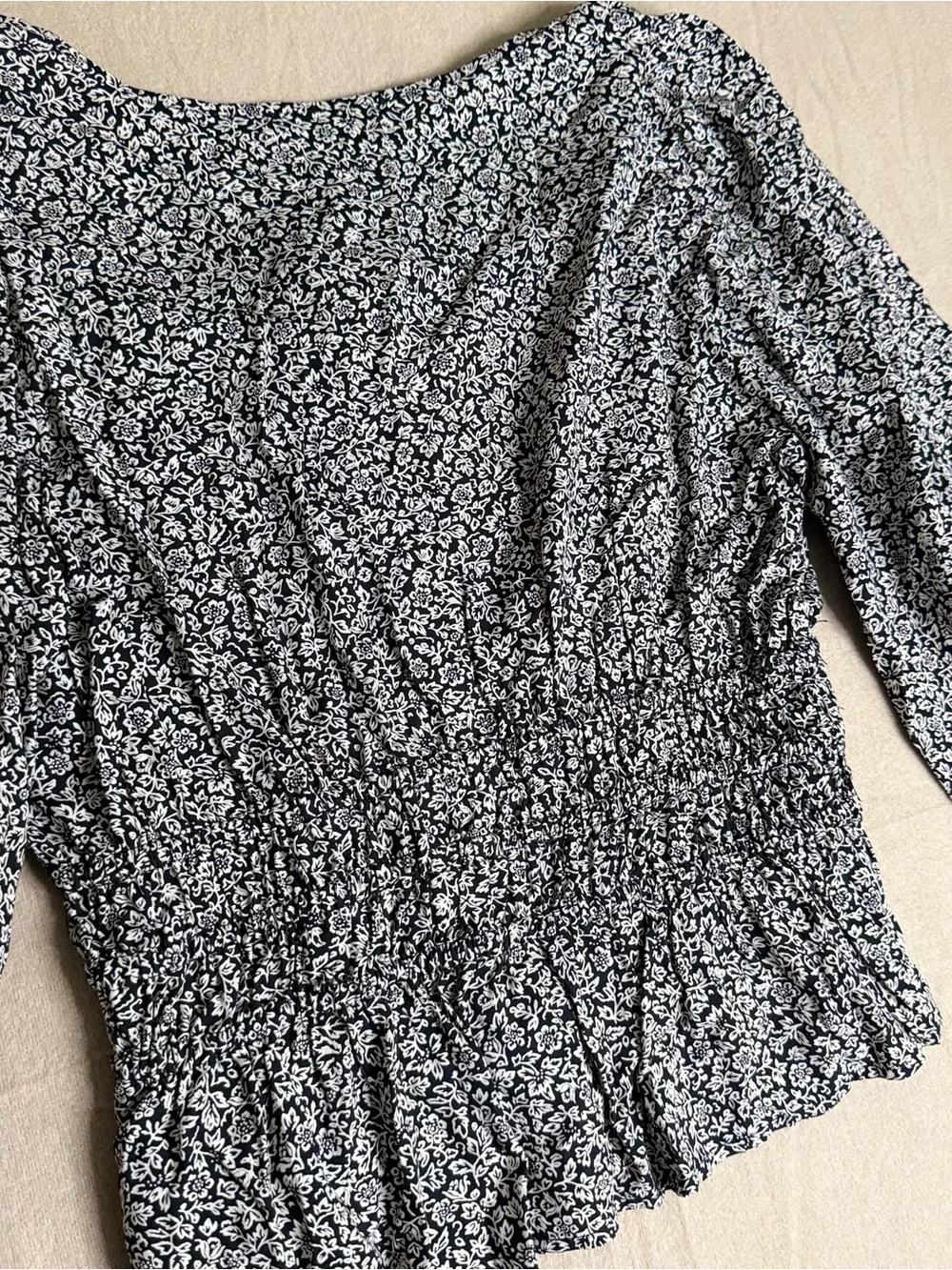 Madewell black blouse